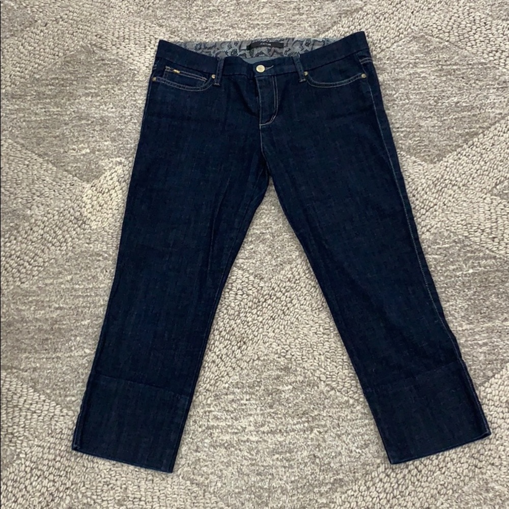 Joes cropped stretch dark wash